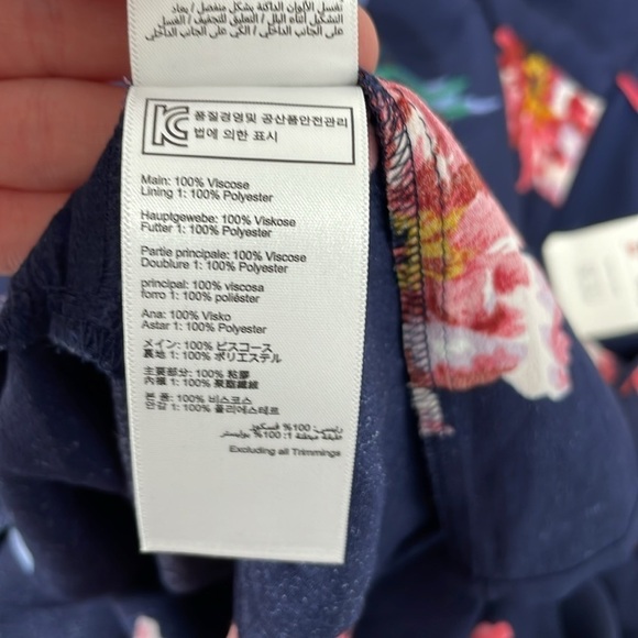 Joules Dress Women's 16 Plus Blue Floral Long Sleeve Maxi V-Neck NWT - Picture 14 of 17